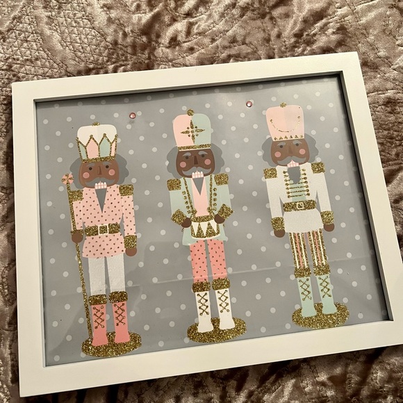 Pink pastel nutcracker picture embellished 8x10 - Picture 2 of 8